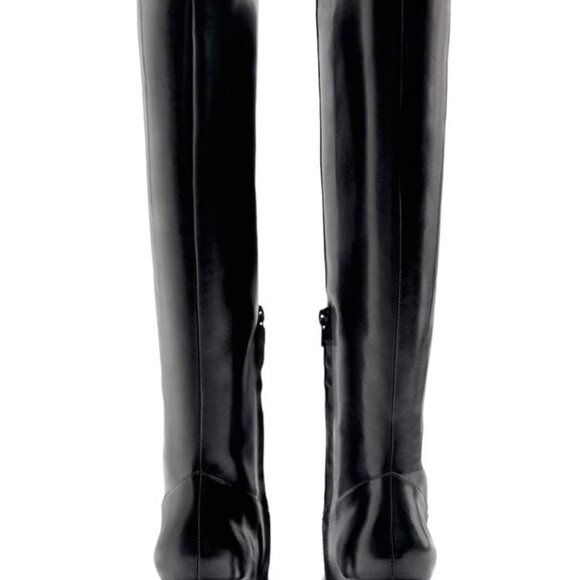 ZARA HEELED KNEE HIGH BOOTS BLACK SIZE 6.5 | 1002/013 - Picture 3 of 11